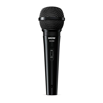 Shure SV200 Dynamic Vocal Microphone with XLR to Quarter Inch Mic Cable 6.3mm (SV 200)
