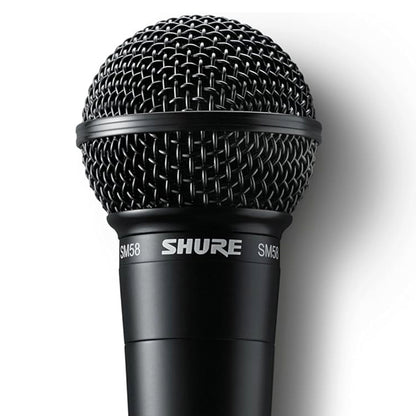Shure SM58-LC Handheld Dynamic Vocal Microphone Mic Clamp Cable tie and Pouch (SM58 SM-58 SM58LC)