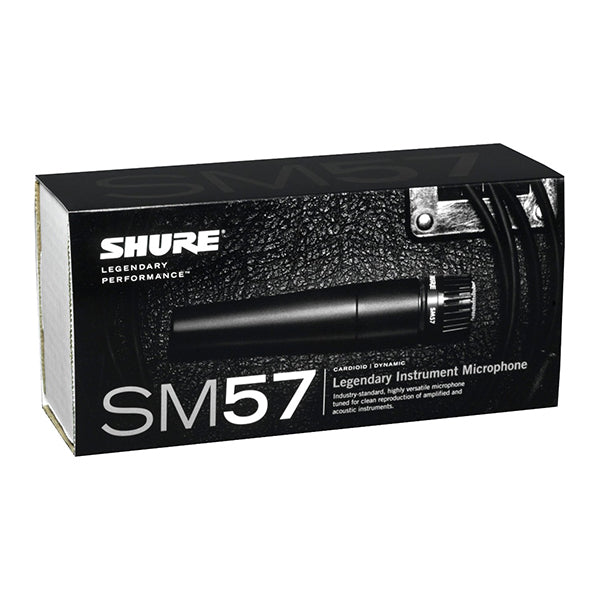 Shure SM57-LC Dynamic Instrument Microphone with Mic Clamp and Pouch (SM57 SM-57 SM57LC)