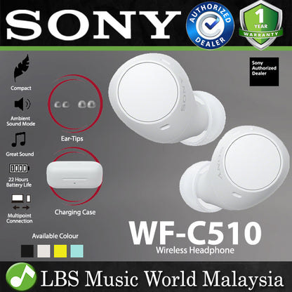 Sony WF-C510 Truly Wireless In Ear Earbud Bluetooth Earphone (WFC510 WF C510)