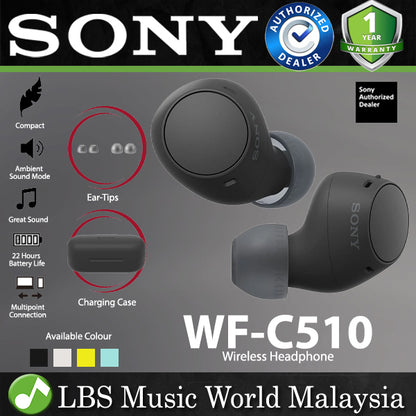 Sony WF-C510 Truly Wireless In Ear Earbud Bluetooth Earphone (WFC510 WF C510)