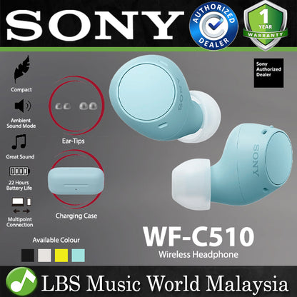 Sony WF-C510 Truly Wireless In Ear Earbud Bluetooth Earphone (WFC510 WF C510)