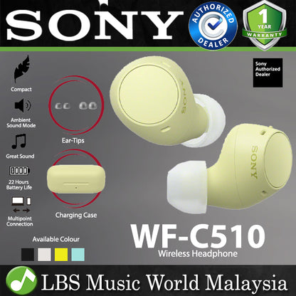 Sony WF-C510 Truly Wireless In Ear Earbud Bluetooth Earphone (WFC510 WF C510)
