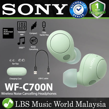 Sony WF-C710N Wireless Noise Canceling Earphone Bluetooth Earbud with Mic (C710N)