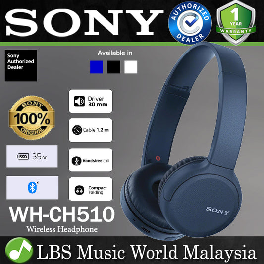 Sony WH-CH510 Wireless Over Ear Headphone with Bluetooth and Mic (WHCH510 WH CH510)