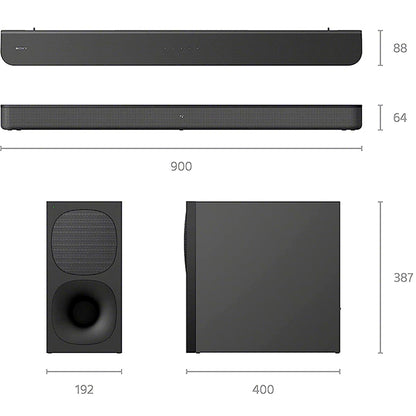 Sony HT-S400 2.1 Ch Soundbar with Powerful Wireless Subwoofer with Surround Sound and Dolby Digital (HT S400)