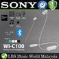 Sony WI-C100 Wireless Earphone Bluetooth Headphones with Microphone (WI C100)