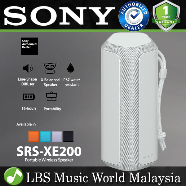 Sony SRS-XE200 Portable Bluetooth Speaker with Strap (SRS XE200