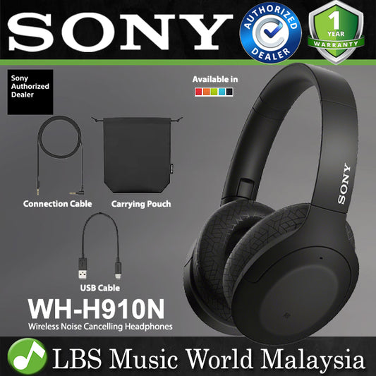 [Discontinued] Sony WH-H910 Over Ear Wireless Noise Cancelling Overhead Hi-Res Headphones (WH H910N)