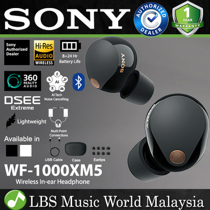 Sony WF-1000XM5 Truly Wireless Noise Cancelling In Ear earphone Earbuds (WF1000XM5 WF1000 XM5)