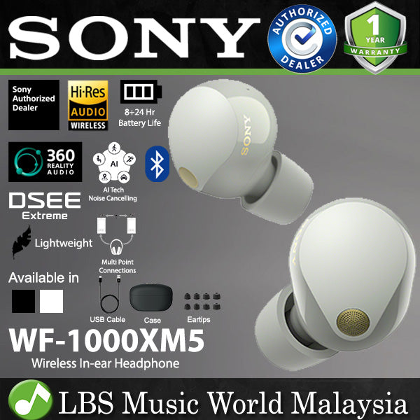 Sony WF-1000XM5 Truly Wireless Noise Cancelling In Ear earphone Earbuds (WF1000XM5 WF1000 XM5)