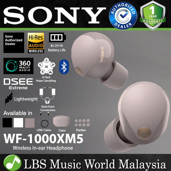 Sony WF-1000XM5 Truly Wireless Noise Cancelling In Ear earphone Earbuds (WF1000XM5 WF1000 XM5)