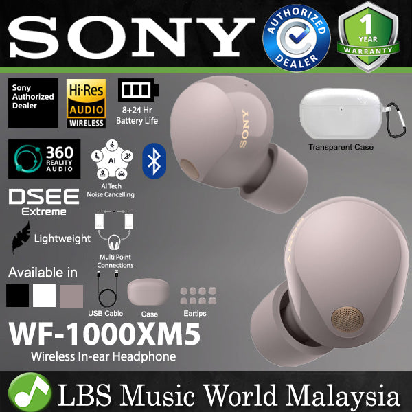 Sony WF-1000XM5 Truly Wireless Noise Cancelling In Ear earphone Earbuds (WF1000XM5 WF1000 XM5)