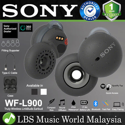 Sony WF-L900 LinkBuds Open Dynamic In Ear Wireless Earbuds Earphone With Bluetooth and Case (WFL900 WF L900)