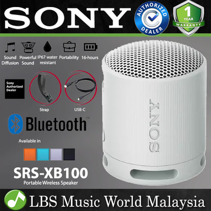 Sony SRS-XB100 Portable Wireless Bluetooth Water Resistance Speaker (SRSXB100 SRS XB100)
