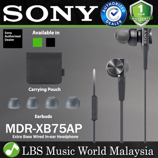 [Discontinued] Sony MDR-XB75AP Premium Earphone In Ear Extra Bass Ear Set (MDR XB75AP)