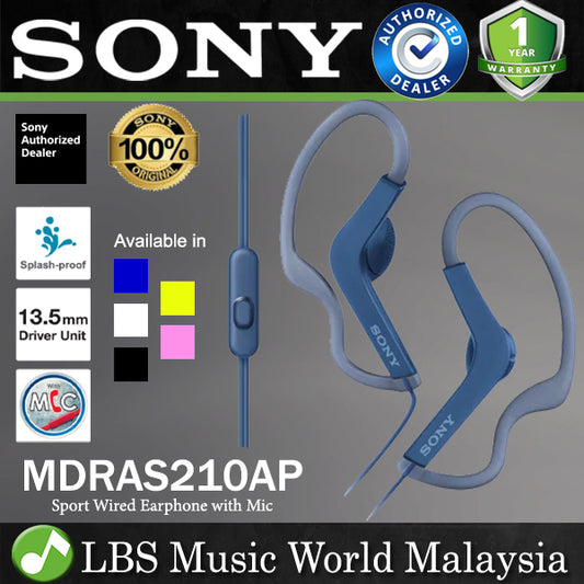 [Discontinued] Sony MDR-AS210AP Sport In Ear Headphones Wired Earphone with Mic (MDRAS210AP MDR AS210AP)