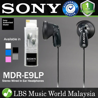 Sony MDR-E9LP In Ear Headphones Wired Earphone (MDRE9LP MDR E9LP)