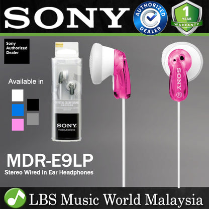 Sony MDR-E9LP In Ear Headphones Wired Earphone (MDRE9LP MDR E9LP)
