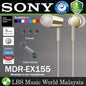 Sony MDR-EX155 Wired In Ear Headphone Earphone Without Mic (MDR EX155)