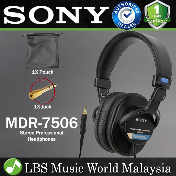 Sony MDR-7506 Closed Back Professional Monitoring Headphones (MDR7506)