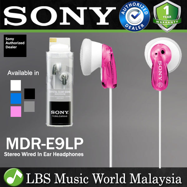 Sony MDR-E9LP In Ear Headphones Wired Earphone (MDRE9LP MDR E9LP)