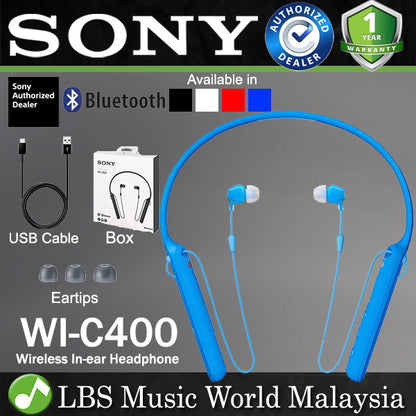 Sony WI-C400 Wireless In Ear Headphone with NFC and Bluetooth (WIC400 WI C400)
