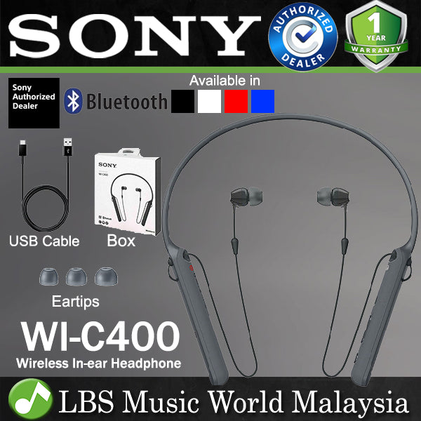 Sony WI-C400 Wireless In Ear Headphone with NFC and Bluetooth (WIC400 WI C400)