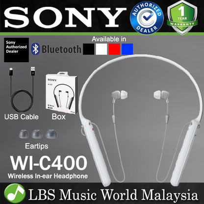 Sony WI-C400 Wireless In Ear Headphone with NFC and Bluetooth (WIC400 WI C400)