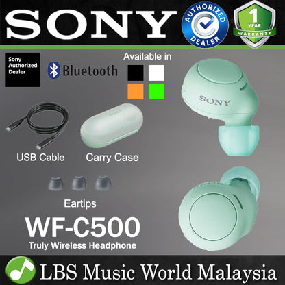 Sony WF-C500 Truly Wireless Headphone with Bluetooth and Water Resistance (WFC500 WF C500)