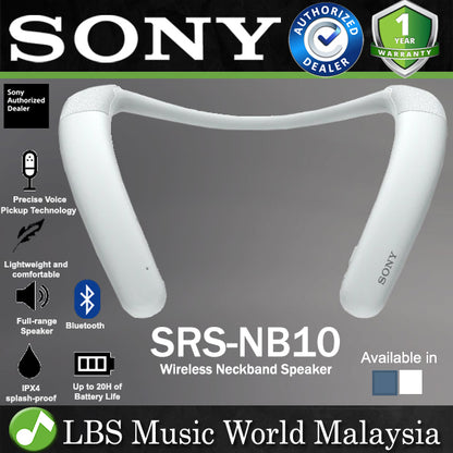 Sony SRS-NB10 Wireless Lightweight Neckband Neck Speaker (SRS NB10)