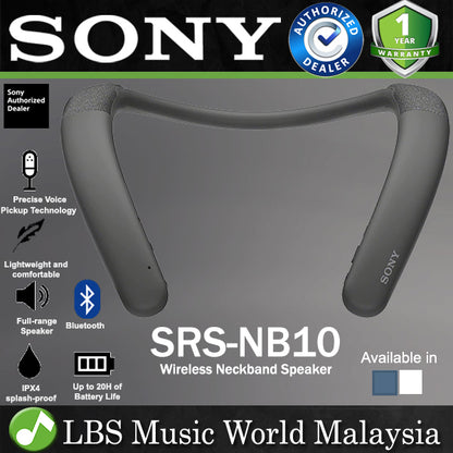 Sony SRS-NB10 Wireless Lightweight Neckband Neck Speaker (SRS NB10)