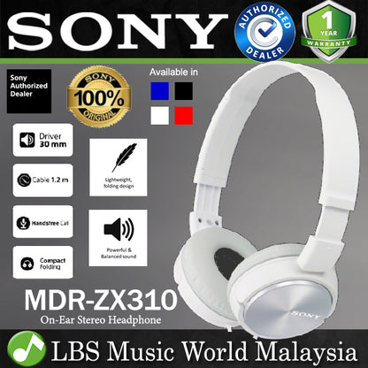 Sony MDR-ZX310 Foldable On Ear Headphone (MDRZX310 MDR ZX310)