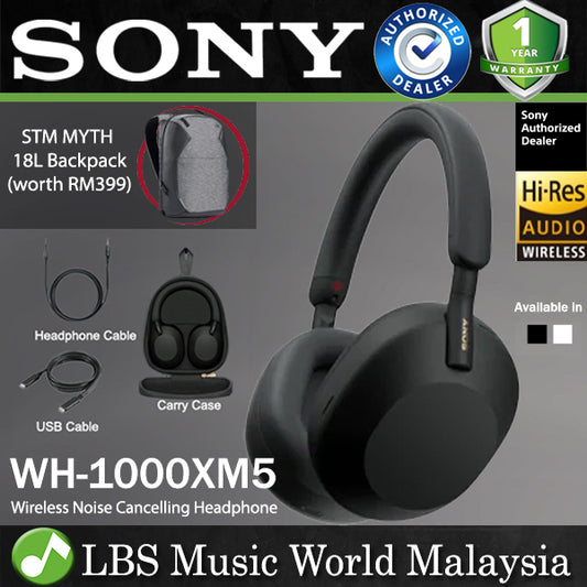 Sony WH-1000XM5 Wireless Bluetooth Noise Cancelling Over Ear Headphone With Mic (WH1000XM5)