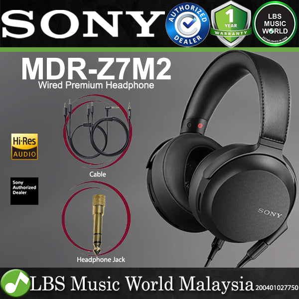 Sony MDR-Z7M2 Closed Back Dynamic Wired Headphones (MDRZ7M2) - LBS