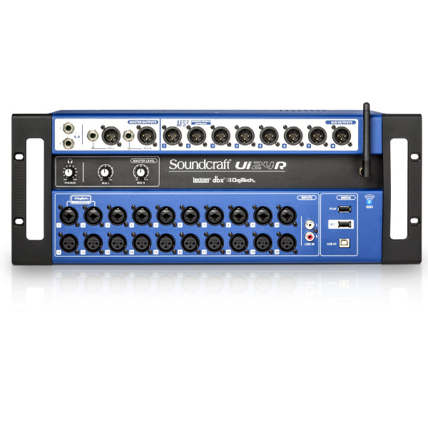 Soundcraft Ui24R 24 Channel Digital Mixer USB Audio Interface and Multi Track Recorder With Wireless Remote Control (Ui24 R)