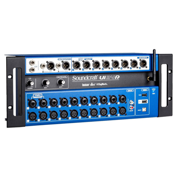 Soundcraft Ui24R 24 Channel Digital Mixer USB Audio Interface and Multi Track Recorder With Wireless Remote Control (Ui24 R)