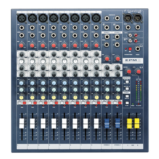 Soundcraft EPM8 10 Channel Analog Mixer with 8 Mic Preamps (EPM 8)
