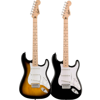 Squier Sonic Stratocaster Complete Pack with Gig Bag, 10G, Cable Strap and Picks - Bundle