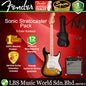Squier Sonic Stratocaster Complete Pack with Gig Bag, 10G, Cable Strap and Picks - Bundle