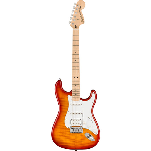 Squier Affinity FMT HSS Stratocaster Electric Guitar with Maple Fingerboard - Sienna Sunburst