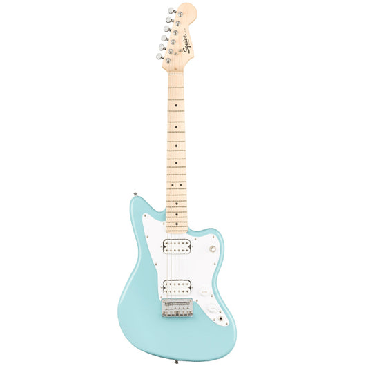 Squier Mini Jazzmaster HH Electric Guitar with Maple Fingerboard - Daphne Blue (Jazz Master)