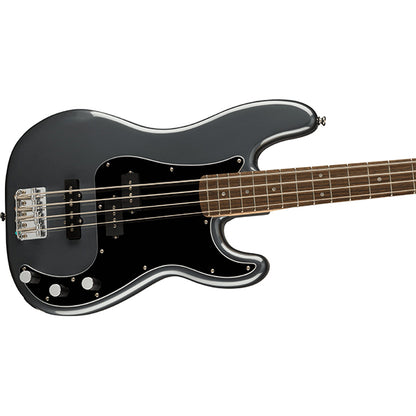 Squier Affinity Series Precision PJ 4 String Electric Bass Guitar Laurel Fingerboard - Charcoal Frost Metallic