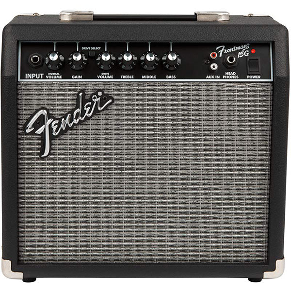 Squier Affinity Series HSS Stratocaster Guitar Pack with Frontman 15G Combo Speaker Amplifier  - Lake Placid Blue