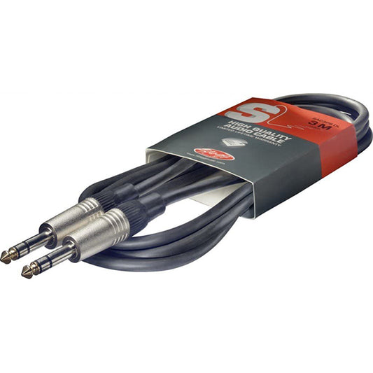 Stagg SAC3PS 3 Metre DL S Series Deluxe Jack Male to Jack Male Audio Cable (SAC 3PS)