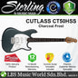 Sterling Cutlass CT50HSS Poplar Body Electric Guitar With Tremolo Rosewood Fingerboard - Charcoal Frost (CFR)