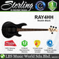 Sterling Ray4HH Stingray Jatoba Fingerboard Electric Bass Guitar - Stealth Black (RAY4HH SBK)