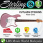 Sterling Cutlass CT50HSS Poplar Body Electric Guitar With Tremolo Rosewood Fingerboard - Rose Gold (RGD)
