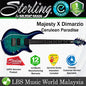 Sterling MAJ200XQM Majesty X Dimarzio Electric Guitar - Cerulean Paradise (MAJ200 MAJ200X QM)
