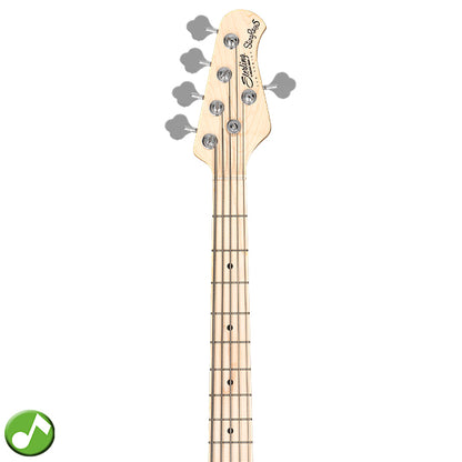 Sterling by Ernie Ball Music Man Stingray Ray5HH Electric Bass Guitar- Candy Apple Red (RAY5HH-CAR)